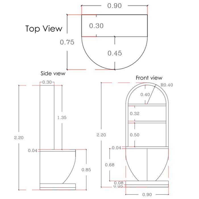 Coffee Corner with Elegant Cup Design 220×90 cm – CC-01 - Image 3