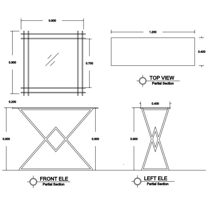Console 120×90 cm - CS-SS-02 - Image 3