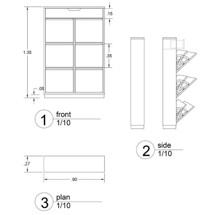 Shoe Cabinet 90×135 cm – ST-SH-04 - Image 5