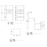 Modern Vanity with Mirror and Storage Unit ST-UN-02 - Image 3