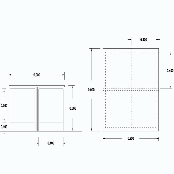Coffee Table 90×50 cm – TB-COF-02 - Image 3
