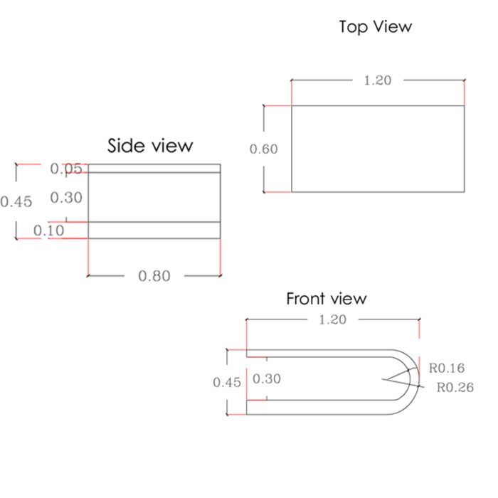 Coffee Table 120×45 cm – TB-COF-03 - Image 3