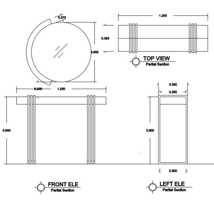 Console 120×90 cm - CS-SS-03 - Image 3