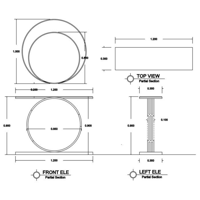 Console 120×90 cm - CS-SS-04 - Image 3