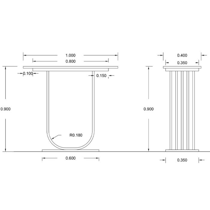 Console 100×90 cm – CS-SS-05 - Image 3