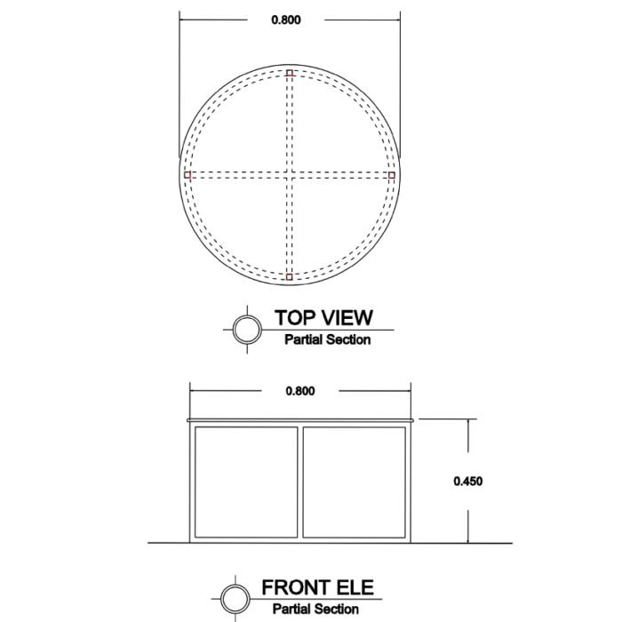 Stainless Steel Table with Marble – TB-SS-02 - Image 2
