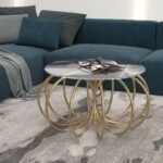 Stainless Steel Table with Frosted Glass – TB-SS-04