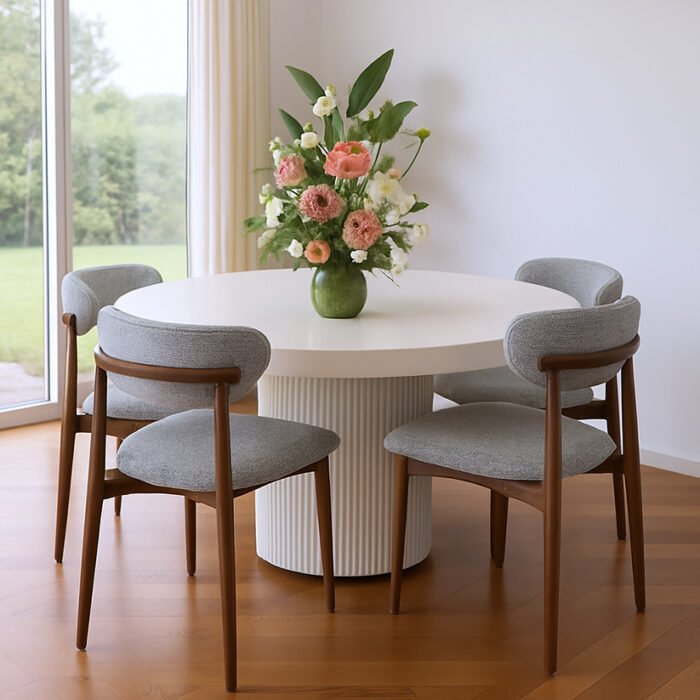 Modern Round Dining Set DNT-RD-M5-01 - Image 1