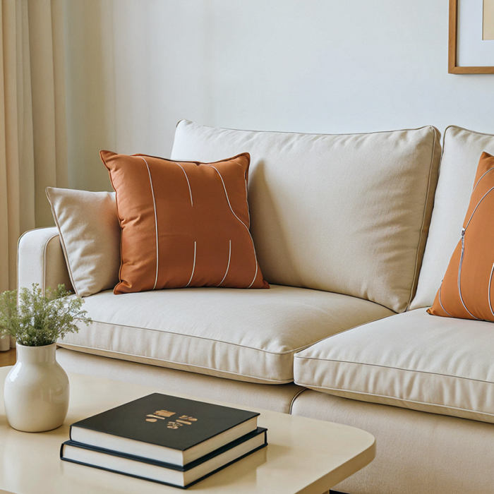 Modern Sofa in Light Beige – Model SF2-01 - Image 2