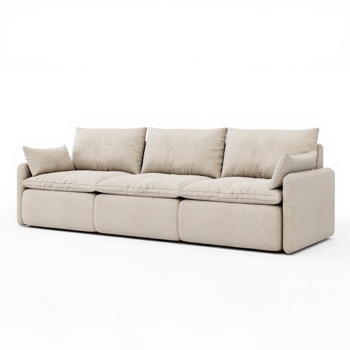 Modern Sofa in Light Beige – Model SF3-01 - Image 1