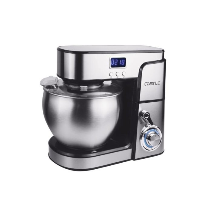 Electric mixer, 1800 watts, 7 liters, 6 speeds, digital display, SM1570 - silver Castle - Image 1